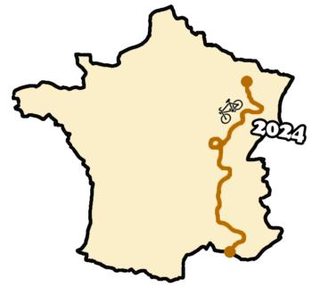 Carte Ukulélé Vélo Tour 2024